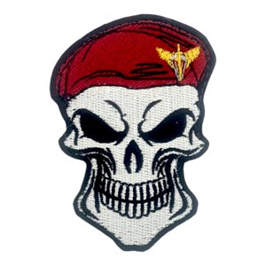 Шеврон Skull, red, (М-ТМ)