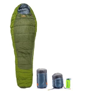 Спальний мішок з лівою блискавкою, колір Хаки Pinguin Comfort PFM (-1-7°C), 185, см