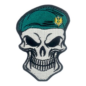 Шеврон Skull, green, (М-ТМ)