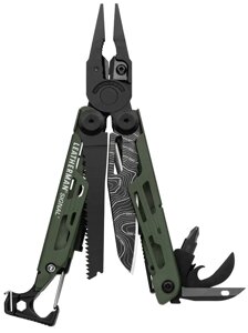 Мультитул Leatherman Signal Green Topo, синтетичний чохол ID-832692