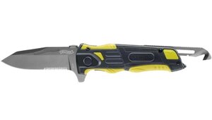 Складний ніж Walther Rescue Knife Black \ жовтий 5.2012