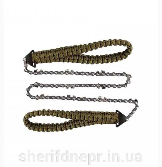 Пила цепная BaseCamp Paracord Saw від компанії ВОЄНТОРГ Шериф - фото 1