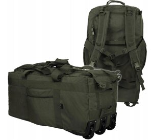 Сумка-рюкзак на колесах 100 л MIL-TEC Olive 13854001
