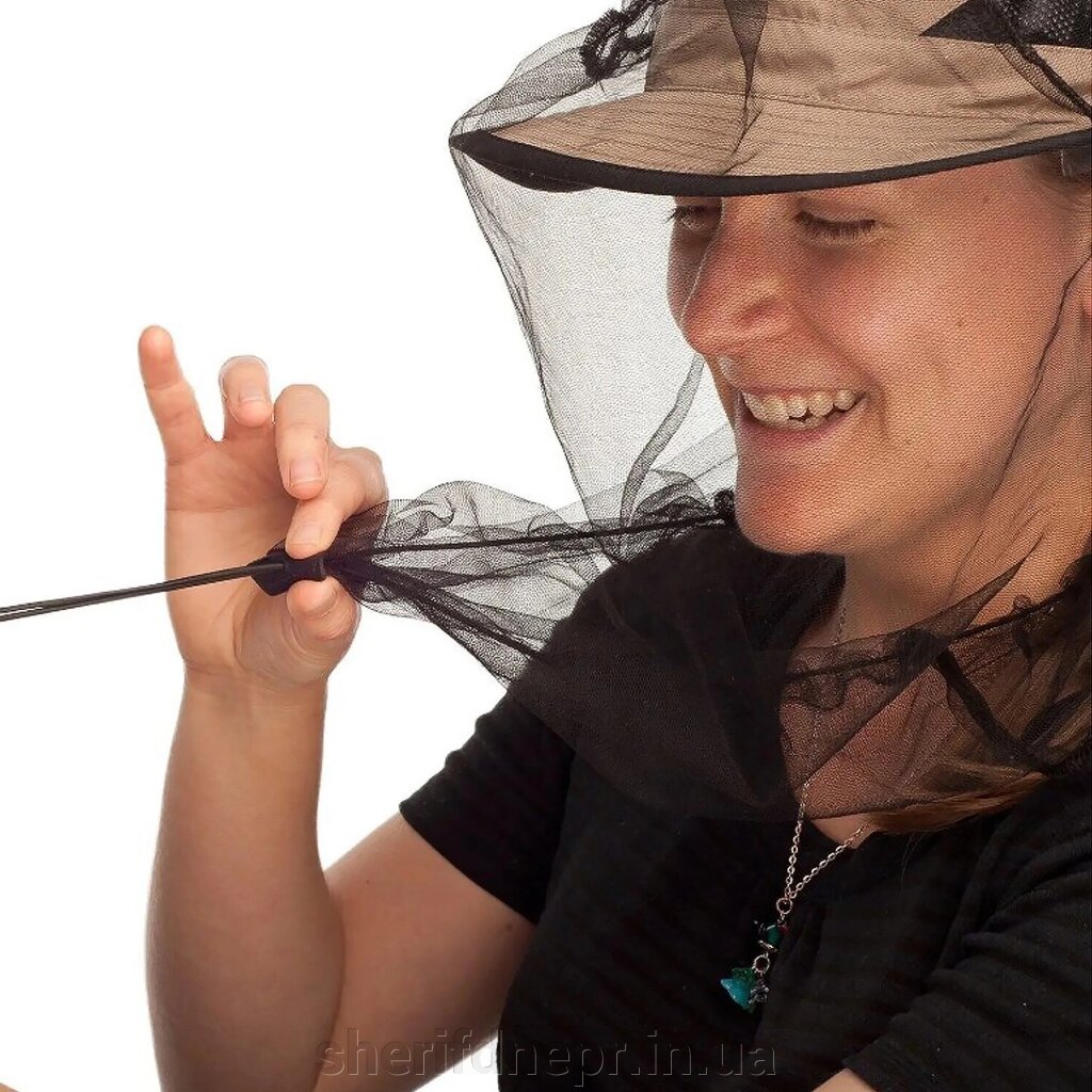 Тактична сітка маскування на голову від комарів Nano Mosquito Headnets Black від Sea to Summit від компанії ВОЄНТОРГ Шериф - фото 1