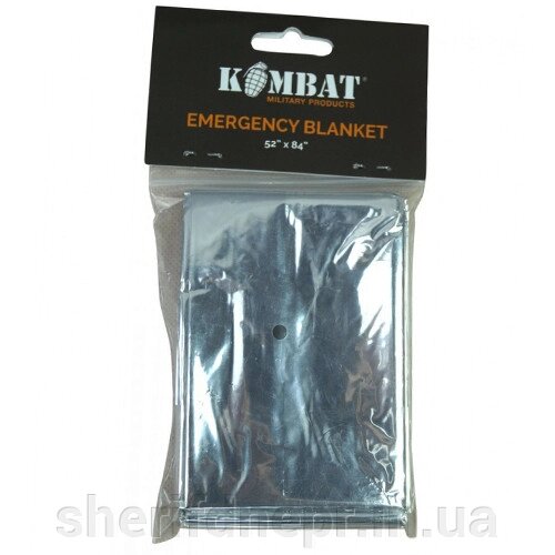 Тактичне термоковдра KOMBAT UK Emergency Foil Blanket 210*132cm від компанії ВОЄНТОРГ Шериф - фото 1