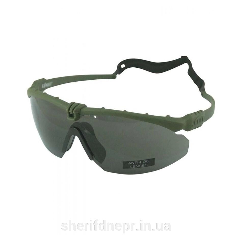 Тактичні окуляри KOMBAT UK Ranger Glasses Smoke Lenses від компанії ВОЄНТОРГ Шериф - фото 1