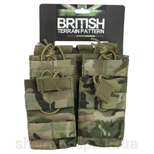 Тактичний підсумок під магазини АК KOMBAT UK Double DUO Mag Pouch мультикам kb-ddmp-btp від компанії ВОЄНТОРГ Шериф - фото 1