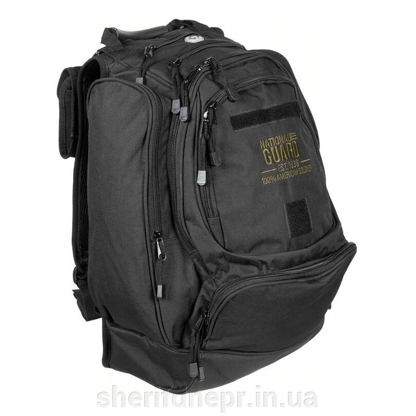 Тактичний рюкзак 40 л US Backpack National Guard Black, Max Fuchs 30353A від компанії ВОЄНТОРГ Шериф - фото 1