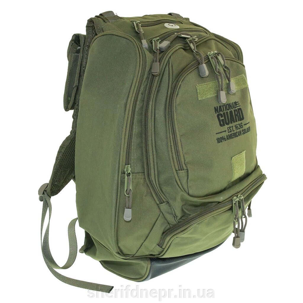 Тактичний рюкзак 40 л US Backpack National Guard Olive Drab MFH 30353B від компанії ВОЄНТОРГ Шериф - фото 1