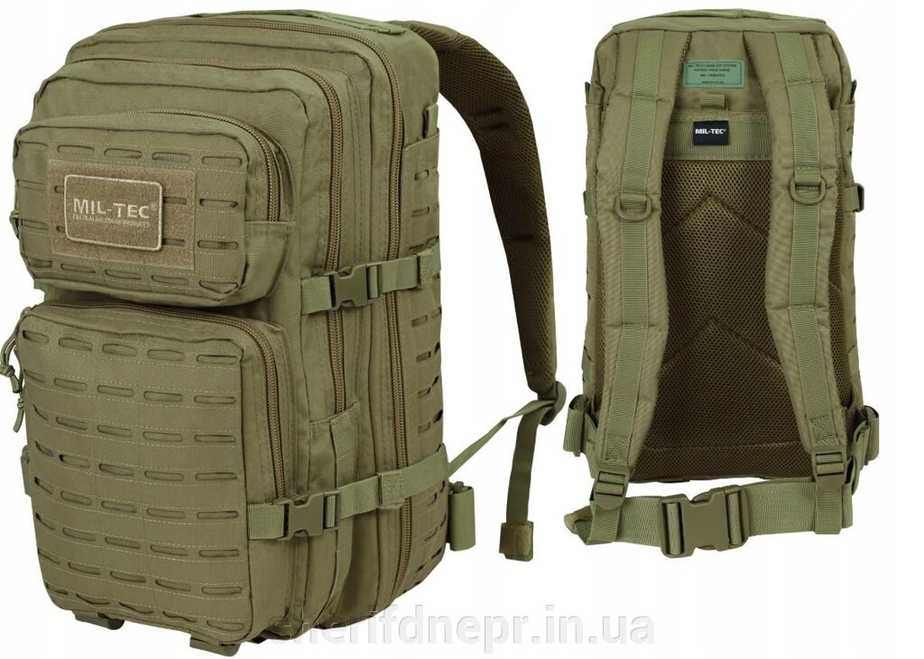 Тактичний рюкзак  LazerCut Olive, 36л  Mil Tec 14002701 від компанії ВОЄНТОРГ Шериф - фото 1