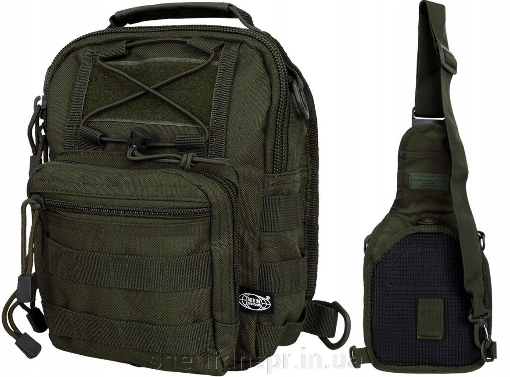 Тактичний рюкзак однолямковий Molle Max Fuchs Olive  30700B від компанії ВОЄНТОРГ Шериф - фото 1