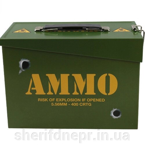 Ящик металевий KOMBAT UK Ammo Tin 20x15x10 cм від компанії ВОЄНТОРГ Шериф - фото 1