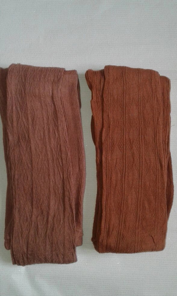Колготки жіночі трикотажні коричневі р. 48-52. Від 4шт по 83грн - опис