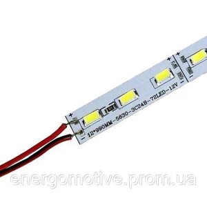 Світлодіодна лінійка BRT 5630-72 led G 24 W, 12 В, IP20 зелений зі скотчем