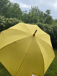 Парасолька-тростина жовта, жовта парасоля + ваш лого