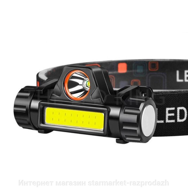 Акумуляторний налобний ліхтар Bl 8101 Xpe+cob із магнітом, акумулятор 18650 від компанії Інтернет магазин starmarket-razprodazh - фото 1