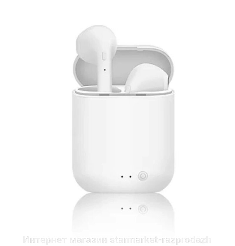 Бездротові навушники bluetooth з мікрофоном в кейсі mini2 macaron, матові white від компанії Інтернет магазин starmarket-razprodazh - фото 1