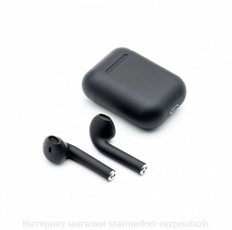 Бездротові навушники i12 Tws Bluetooth 5.0 Sensor, black від компанії Інтернет магазин starmarket-razprodazh - фото 1
