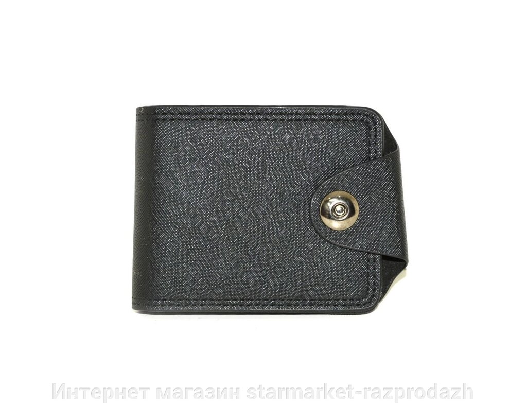 Чоловічий гаманець (чорний) від компанії Інтернет магазин starmarket-razprodazh - фото 1