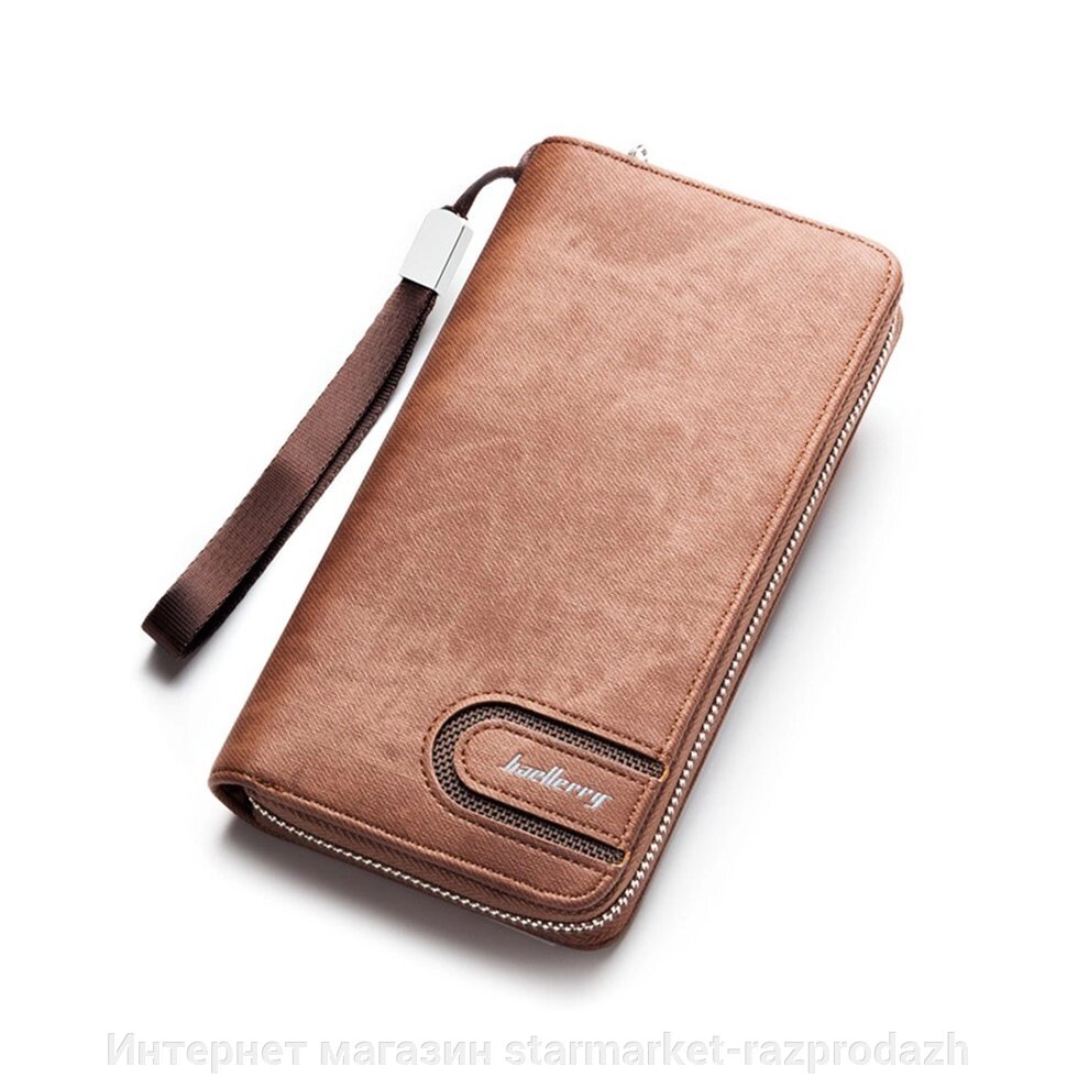 Чоловічий гаманець клатч портмоне Baellerry s1514, brown від компанії Інтернет магазин starmarket-razprodazh - фото 1