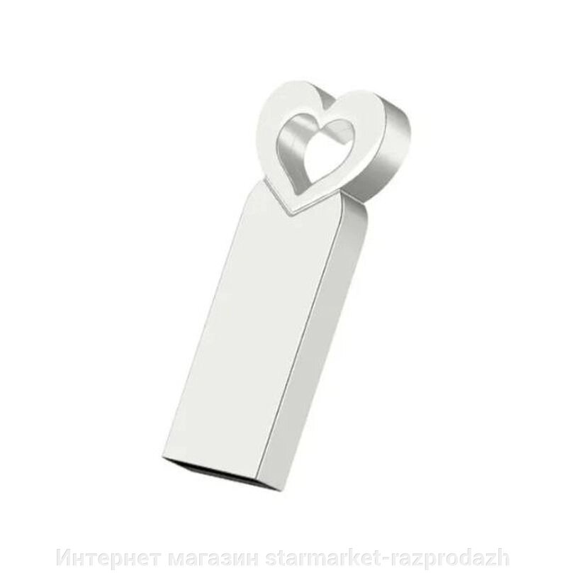 Флеш пам'ять 32 Гб, метал серце від компанії Інтернет магазин starmarket-razprodazh - фото 1