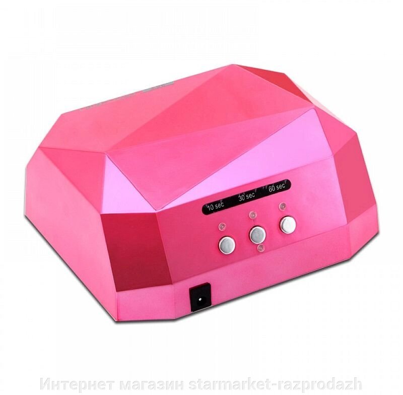 Гібридна сенсорна лампа Diamond Led+Ccfl для манікюру 36Вт, pink від компанії Інтернет магазин starmarket-razprodazh - фото 1