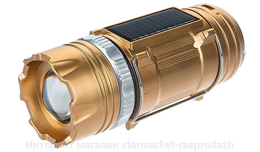 Кемпінговий ліхтар Gsh-9688 (сонячна панель, power bank) від компанії Інтернет магазин starmarket-razprodazh - фото 1