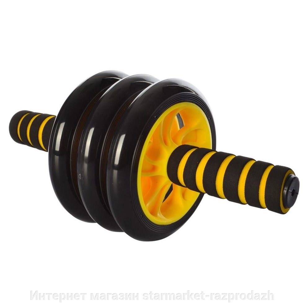 Колесо для м'язів преса Ms 0873 yellow від компанії Інтернет магазин starmarket-razprodazh - фото 1
