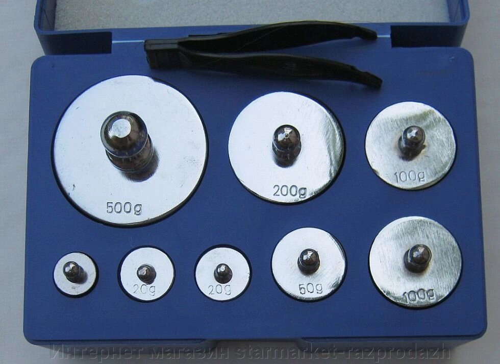 Контрольні гирки для зважування, разновеси (1000 г) від компанії Інтернет магазин starmarket-razprodazh - фото 1