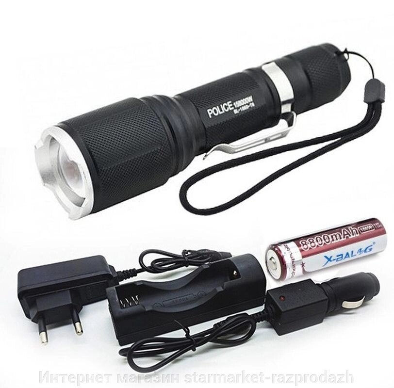 Ліхтар ручний акумуляторний Cop Bl-1860-t6 від компанії Інтернет магазин starmarket-razprodazh - фото 1