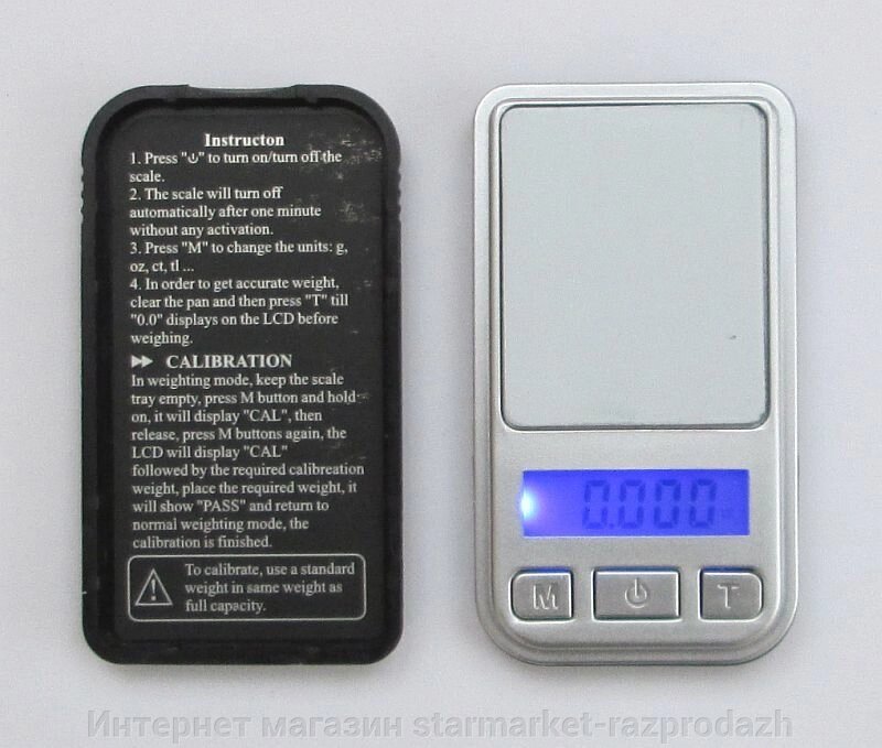 Міні ювелірні ваги до 200 гр (крок0,01) з чохлом від компанії Інтернет магазин starmarket-razprodazh - фото 1