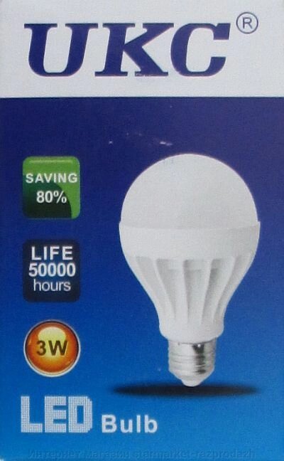 Led Лампа лампочка Ukc 3W, E27 - відгуки