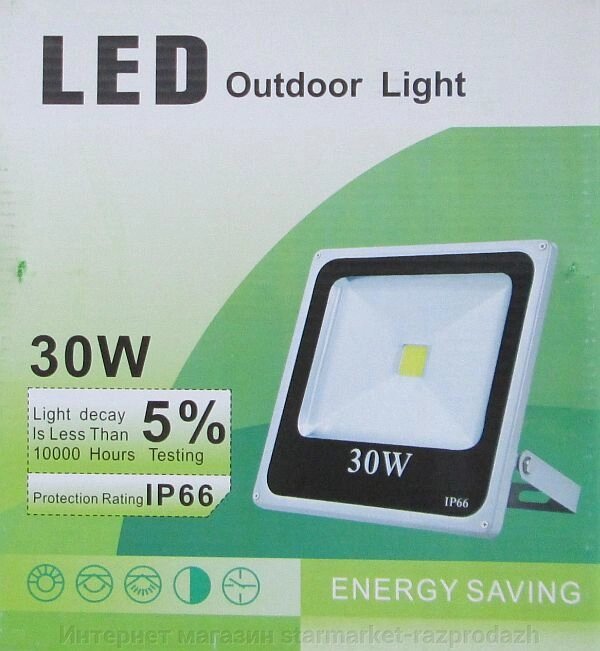 Вуличний LED світильник, 30 Вт - гарантія