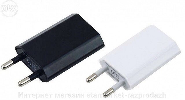 Зарядний пристрій USB адаптер 220В, 1А - опис