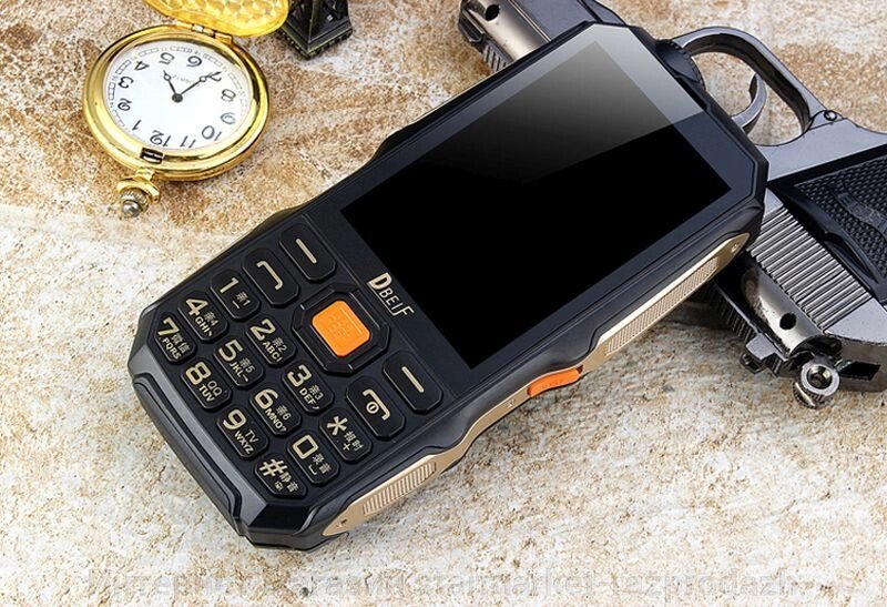 Телефон Dbeif D2017, акумулятор 18800 mah, Power bank, ТВ, ліхтарик, гучний динамік - знижка