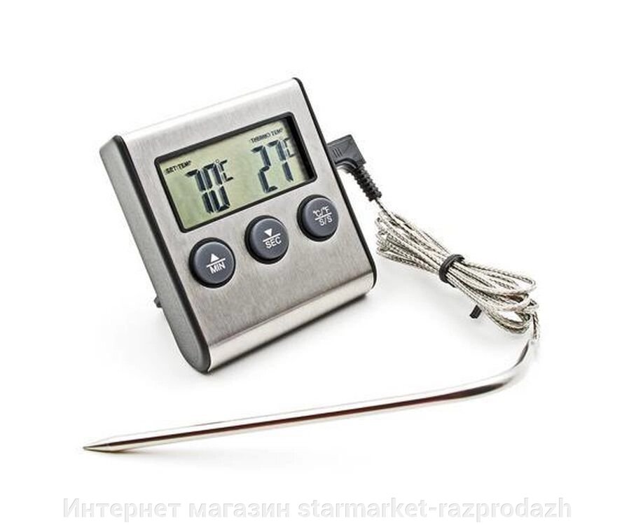 Цифровий термометр із виносним датчиком до 250 градусів Digital Cooking Thermometer Tp700 - гарантія