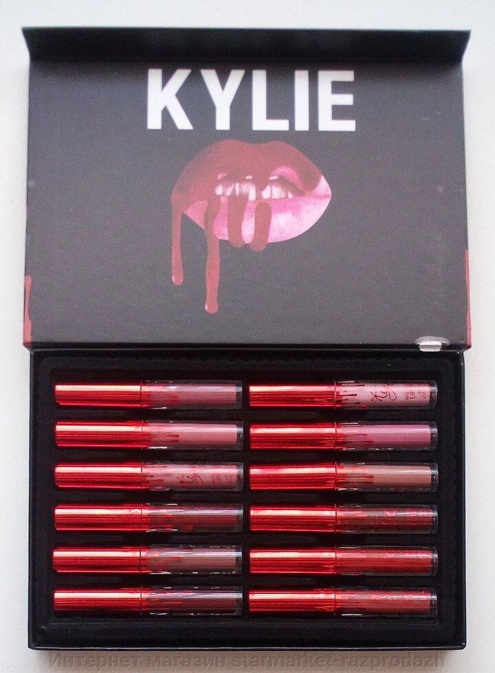 Набір матових помад Kylie Matte Liquid Lipstick 12 штук - відгуки