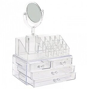 Cosmetic storage box, органайзер для косметики із дзеркалом