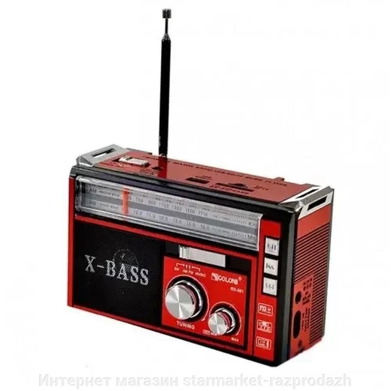 Портативний радіоприймач Golon Rx-381 red від компанії Інтернет магазин starmarket-razprodazh - фото 1