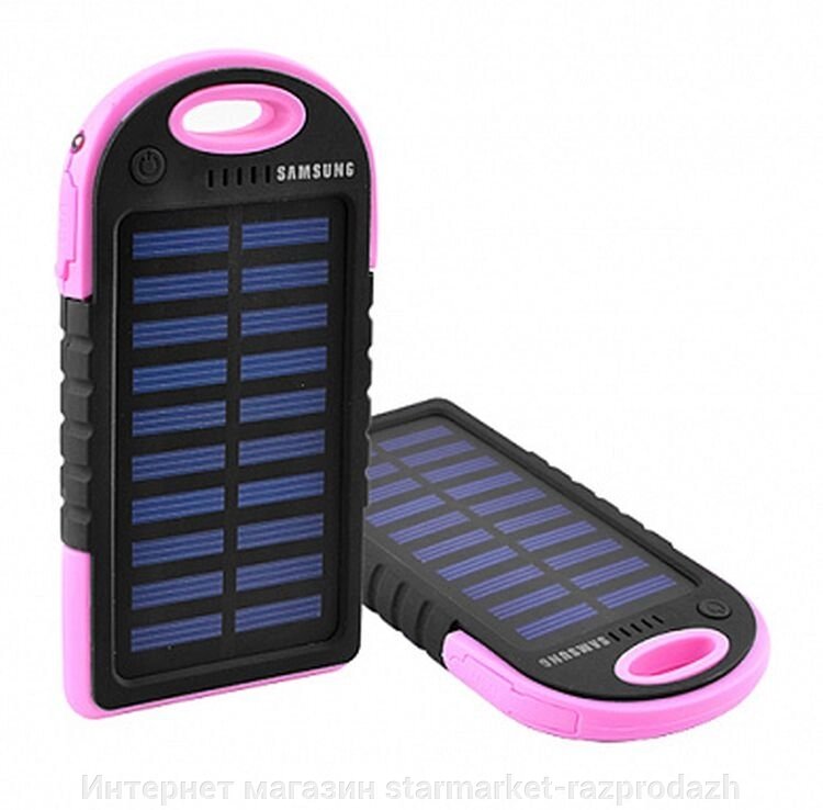 Сонячне портативне зарядне Power Bank Samsung, 8000 mah від компанії Інтернет магазин starmarket-razprodazh - фото 1