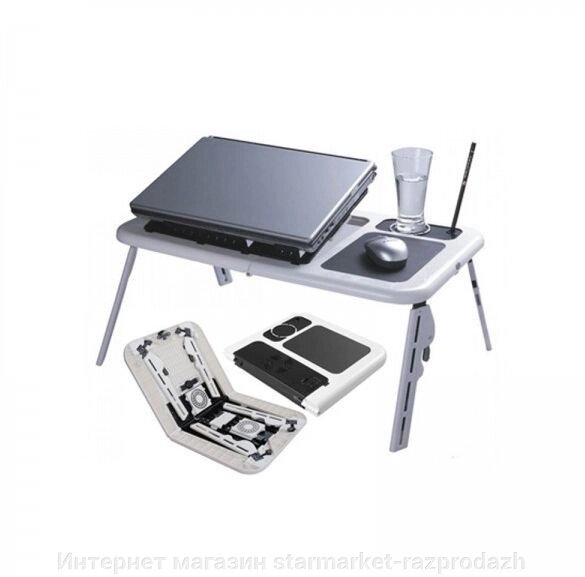 Столик підставка для ноутбука із двома кулерами від компанії Інтернет магазин starmarket-razprodazh - фото 1