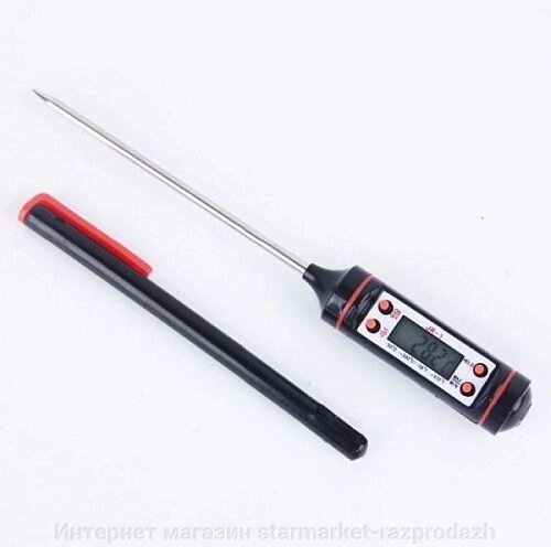 Термометр цифровий зі щупом голкою Jr-1 від компанії Інтернет магазин starmarket-razprodazh - фото 1
