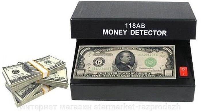 Ультрафіолетовий детектор валют та банкнот Ad-118ab від компанії Інтернет магазин starmarket-razprodazh - фото 1