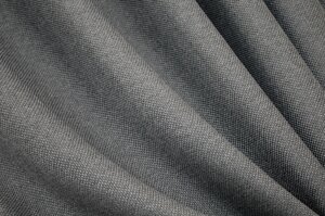 Світлонепроникна тканина блекаут з фактурою "Льон мішковина". Висота 2,8 м. Колір сірий. 288ш