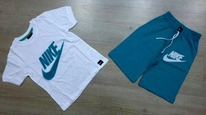 Літній Костюм для Хлопчика в стилі Nike Бірюзовий Зростання 104 см Останній