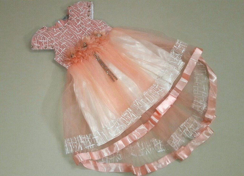 Ошатне Платье для Дівчатка Принцеса Персиковое Зростання 116 см - роздріб