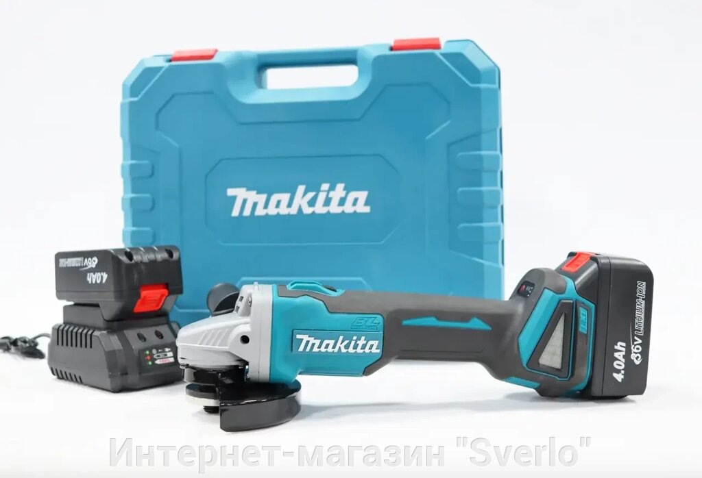 Акумуляторна болгарка Makita DGA554BL 36V 4А/ГОД від компанії Интернет-магазин "Sverlo" - фото 1