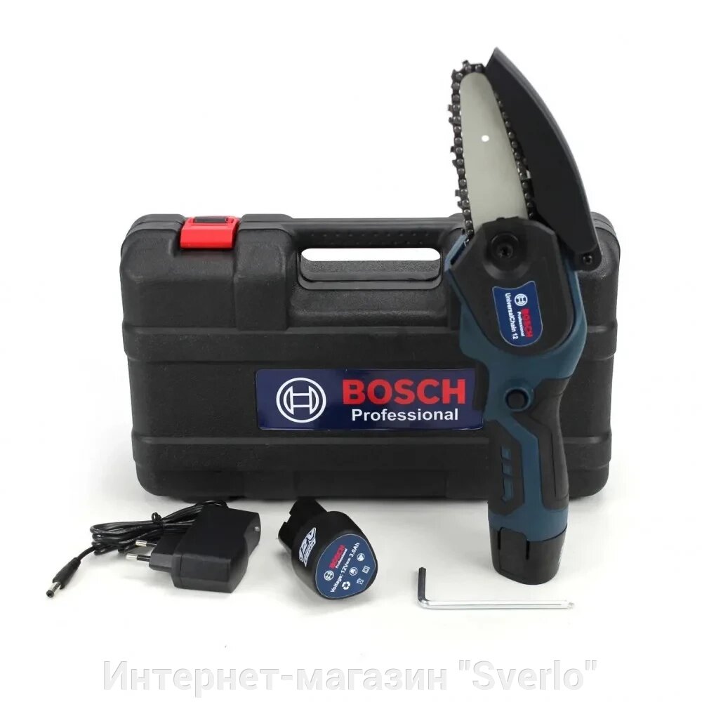 Акумуляторна міні пила Bosch (12V, 3AH) акб гілкоріз бош від компанії Интернет-магазин "Sverlo" - фото 1