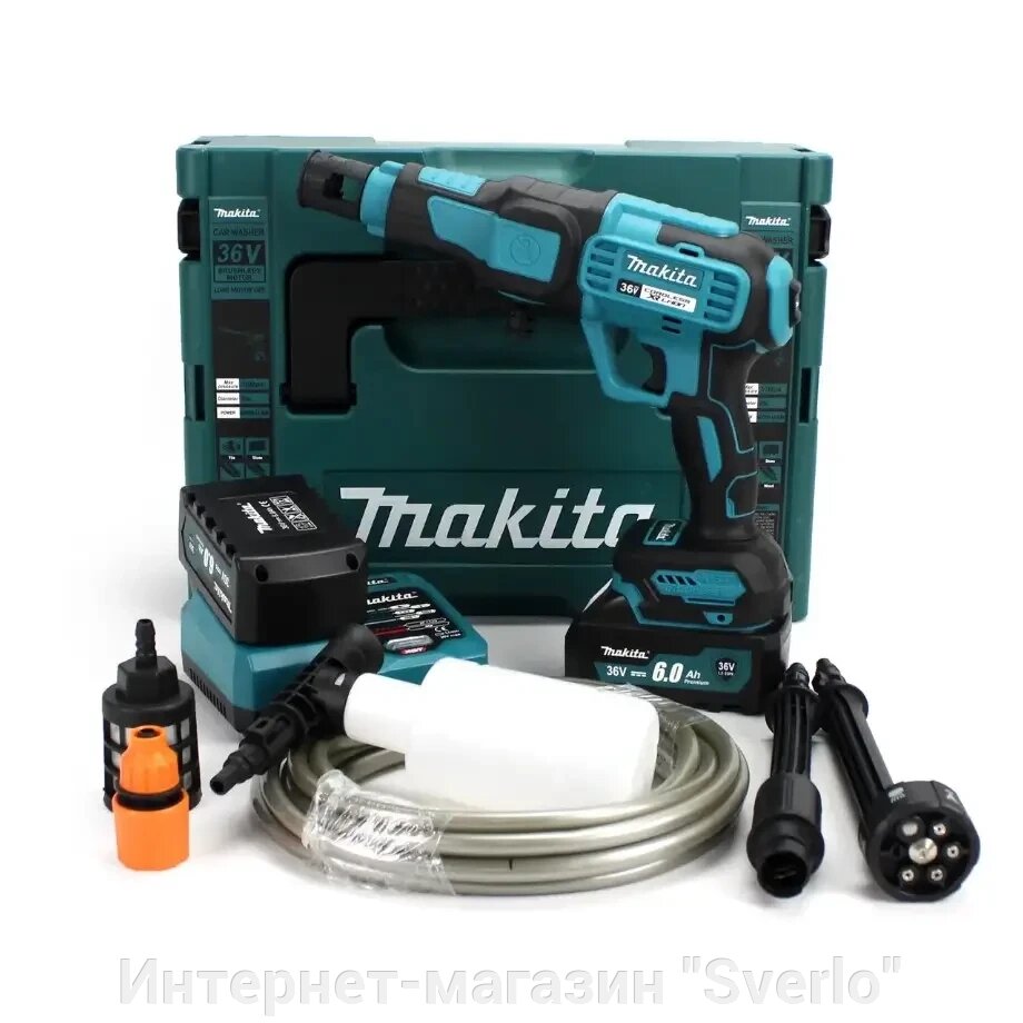 Акумуляторна ручна мийка Makita DXR 911 (36V, 6Ah, 26bar), АКБ мийка Макіта від компанії Интернет-магазин "Sverlo" - фото 1