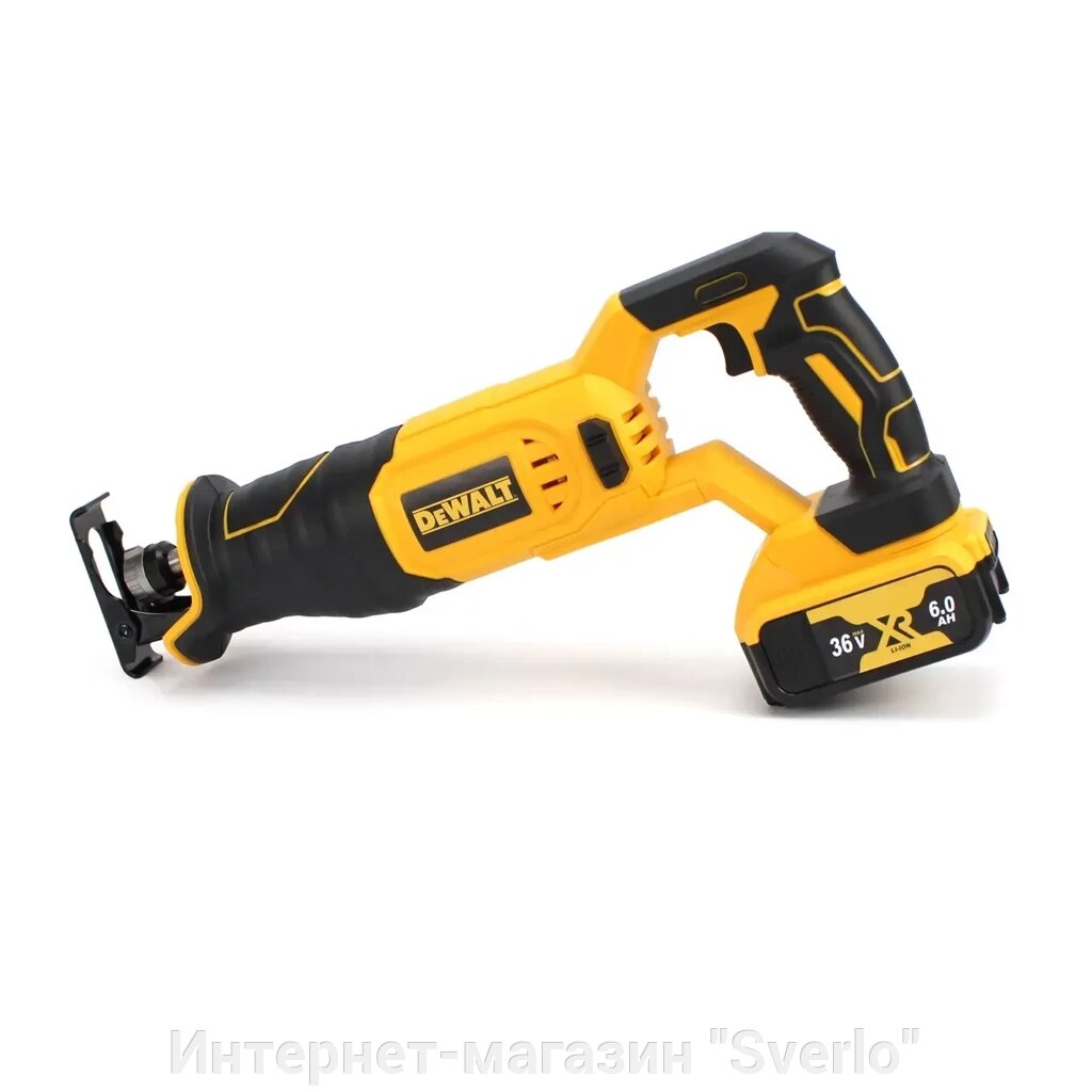 Акумуляторна шабельна пила DeWalt DCS380N (36V, 6 Ah) з підсвіткою робочої зони Електропилка ножівка Девольт від компанії Интернет-магазин "Sverlo" - фото 1